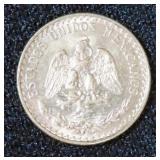 1945 GOLD DOS PESO COIN