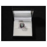 6CT MYSTIC TOPAZ RING SIZE 8