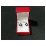 2.92CT GENUINE SAPPHIRE EARRINGS