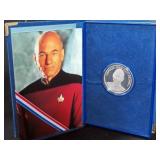1992 STAR TREK NEXT GENERATION SILVER COIN JEAN