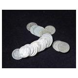 (25) BARBER SILVER HALF DIMES MISC DATES