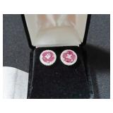 3.92CT GENUINE RUBY EARRINGS