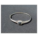 GENUINE BLUE DIAMOND BANGLE BRACELET