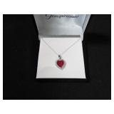 5CT CREATED RUBY NECKLACE