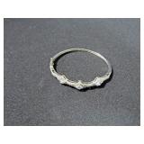 3CT CREATED AQUA-MARINE BANGLE BRACELET