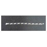 6.01CT GENUINE SAPPHIRE DIAMOND BRACELET