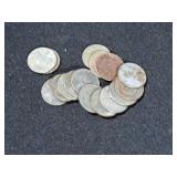 (20) WORLD WAR 2 STEEL PENNIES