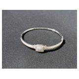 LARGE DIAMOND BANGLE BRACELET