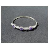 4CT AMETHYST BANGLE BRACELET