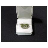 2CT CREATED EMERALD CUSTOM RING SIZE 7 ½