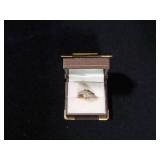 LARGE DIAMOND BAGUETTE RING SIZE 9