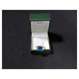 4CT CREATED SAPPHIRE RING SIZE 8 ¼