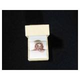 4.24CT GENUINE MORGANITE ESTATE RING SIZE 7