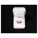 GENUINE SAPPHIRE DIAMOND RING SIZE 8 ½