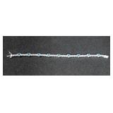 10CT CREATED BLUE TOPAZ BRACELET