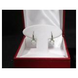 CREATED FIRE OPAL EARRINGS