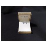 4 CT LAB CREATED AUQUAMARINE EARRINGS