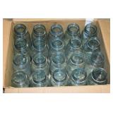 20 BLUE IN COLOR MASON JARS