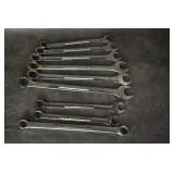 NINE LARGE CRAFTSMAN WRENCHES