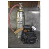 FIRE EXTINGISHER & TOOL POUCH
