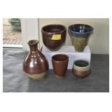 FIVE POTTERY PIECES