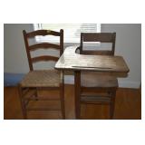 CHAIR AND SCHOOL DESK