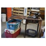 SINGER SEWING MACHINE & COOLER