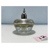 STERLING AND GLASS LIGHTER