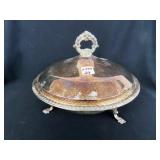 SILVER PLATE SERVING DISH