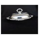 SILVER PLATE SERVING DISH