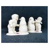 2 SNOW BABY FIGURINES