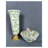 2 PCS. HAND PAINTED DELFT