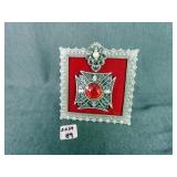 JEWELED FRAMED PLAUQE