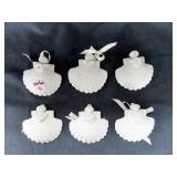 PORCELAIN SHELL ORNAMENTS