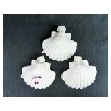 PORCELAIN SHELL ORNAMENTS
