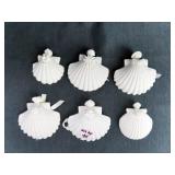 PORCELAIN SHELL ORNAMENTS