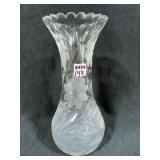 CUT GLASS VASE