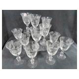 ROSE "ETCHED" STEMWARE