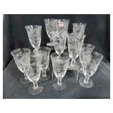 ROSE "ETCHED STEMWARE