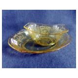 2 PCS FOSTORIA GLASS
