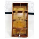 VINTAGE WOODEN SKITTLES GAME WITH PINS AND TOPS