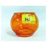 ORANGE RAILROAD LANTERN GLOBE