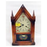 SETH THOMAS CATHEDRAL STYLE SHELF CLOCK WITH 8-DAY