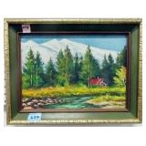 LANDSCAPE OIL ON BOARD