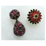 2 BROOCHES & PENDANT