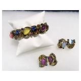 EARRINGS AND BRACELET