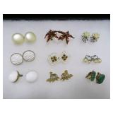 8 PAIR OF EARRINGS