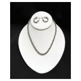 CHOKER EARRINGS & BRACELET