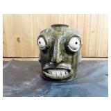 SMALL CROCK JUG W FACE