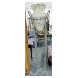 METAL STAND & VASE